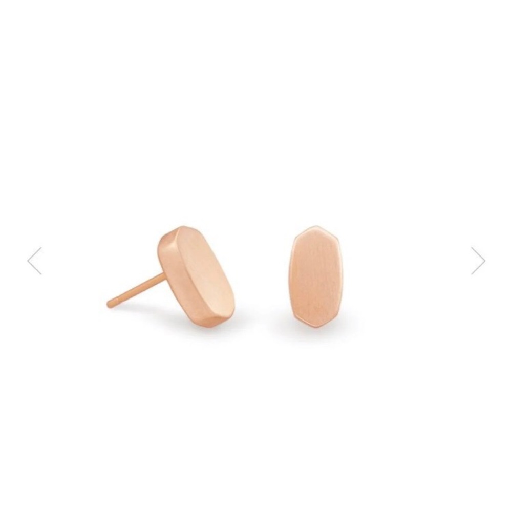 Kendra Scott Rose Gold Octagon Stud Earrings